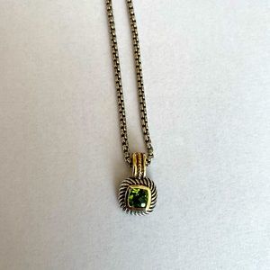 David Yurman peridot necklace